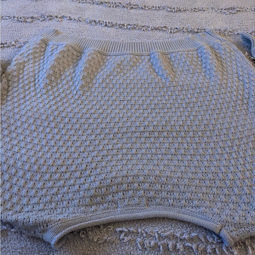 Altar'd State Textured Blue Sweater - Picture 6 of 6